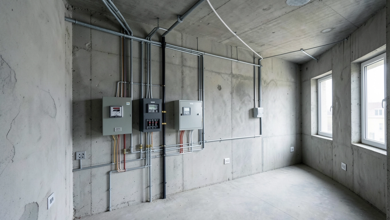 instalacja elektryczna w bloku z wielkiej płyty