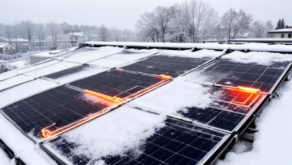 Podgrzewanie paneli fotowoltaicznych