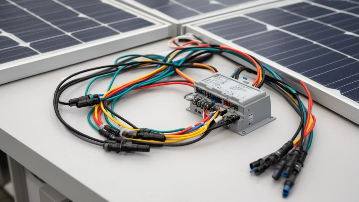 Schemat podłączenia paneli fotowoltaicznych