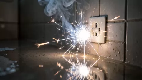 Czym grozi zalanie instalacji elektrycznej