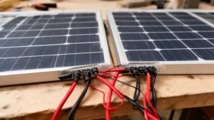 jak połączyć dwa panele solarne