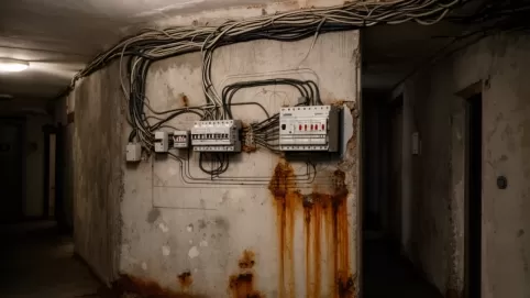 Schemat instalacji elektrycznej w bloku z wielkiej płyty