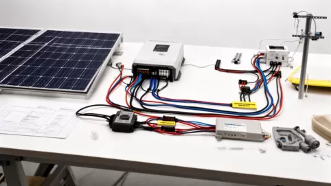 Schemat instalacji fotowoltaicznej