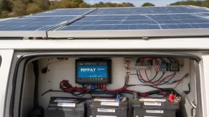 Schemat instalacji solarnej w kamperze