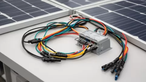 Schemat podłączenia paneli fotowoltaicznych